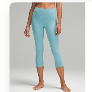 Lululemon 21” crop tidal teal